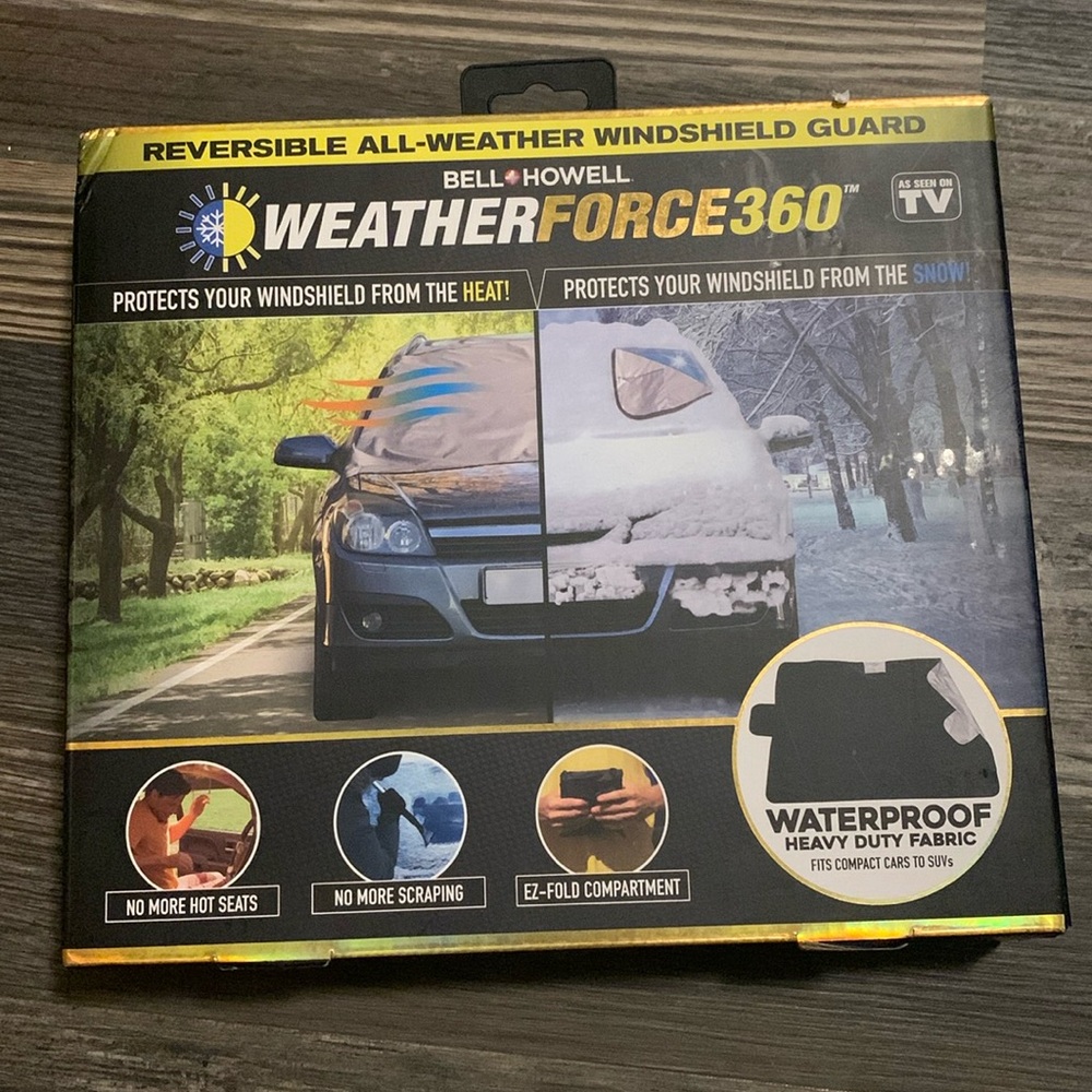 Bell + Howell WeatherForce360 Reversible All-Weather Windshield Guard ☀️⛄️